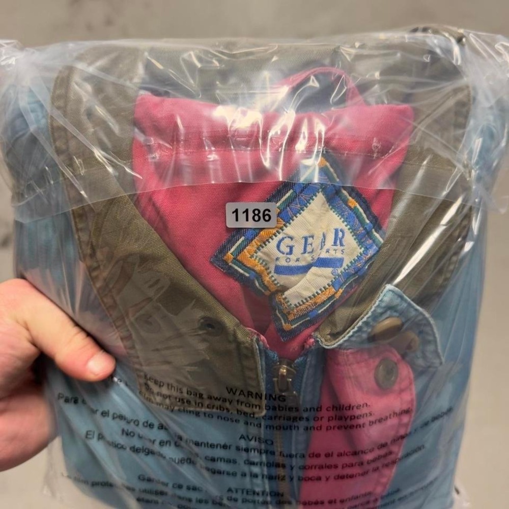 Vintage 90s faded blue jeep bomber jacket - Picture 7 of 7